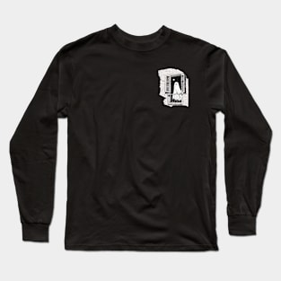 Spooky Ghost in the Window vintage, Boo in the Window Long Sleeve T-Shirt